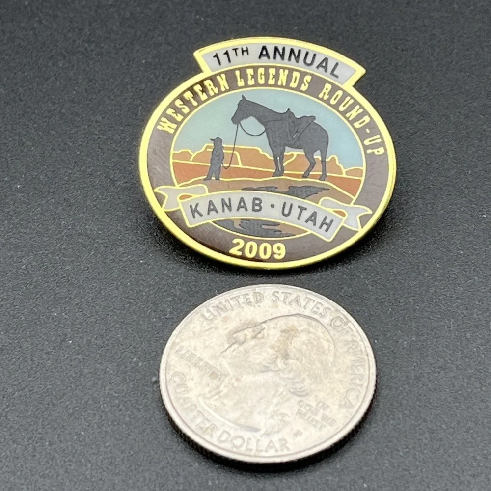 2009 11th Annual Western Legends‎ Round-Up Kanab Utah Lapel Hat Pin